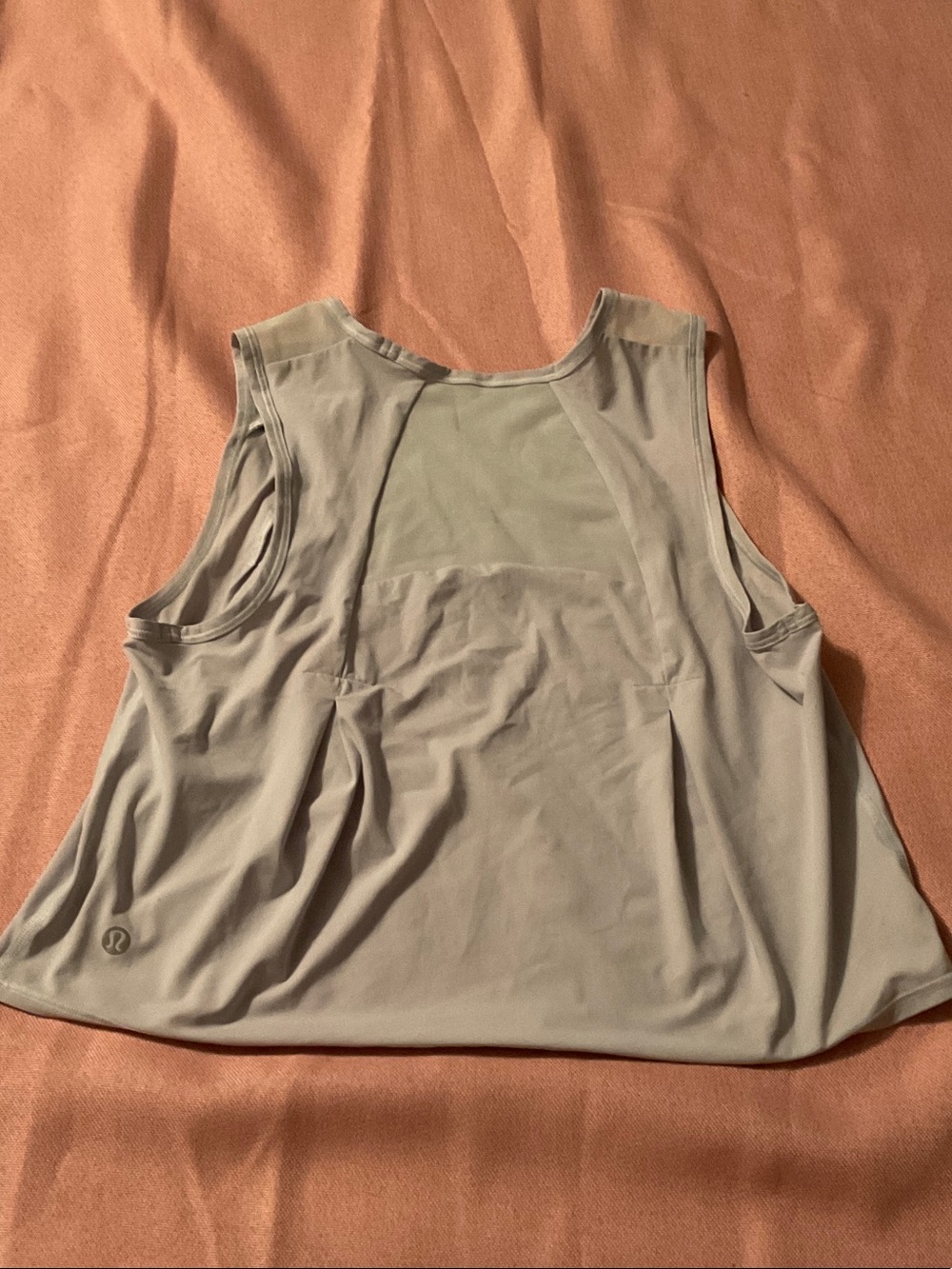 lululemon athletica Light Gray Mesh-Back Athletic Tank